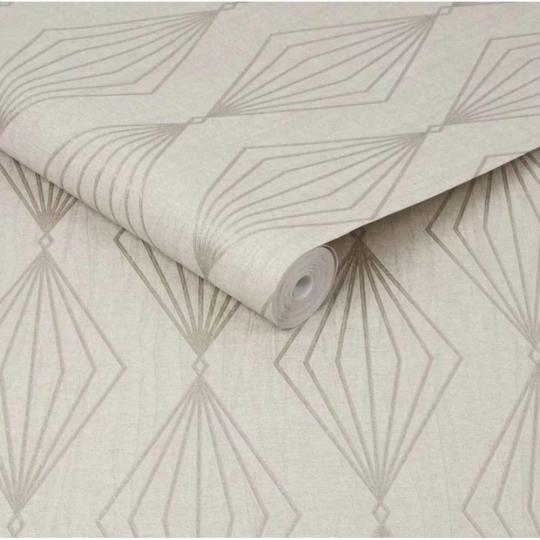 bez geometricky zlaty vzorovany tapeta elegantny moderny byt dom artdeco obyvacka spalna dekoracia strukturovany povrch.jpg